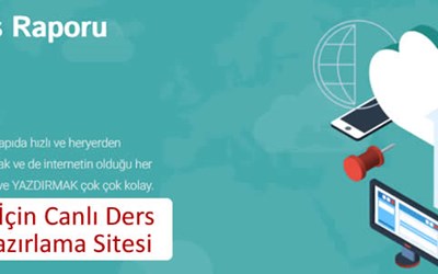 Canlı Ders Raporu Hazırlama Sitesi